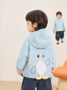 CUTEPANDAS | Áo Khoác Có Mũ Cho Trẻ Em Chống Thấm Nước Có Lót