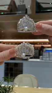 กิ๊บติดผมหางม้า ประดับมุก ฝังเพชร เข้ากับทุกการแต่งกาย แฟชั่นสไตล์เกาหลี