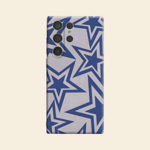 Blue Star Luxury Fashion Full Lens Protective Case for Samsung Galaxy S26 S25 S24 A56 A36 Plus Ultra