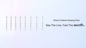 Ohuhu Fineliners 8 Ultra Fine Line Drawing Pens for Illustrations Drawing Coloring Stationery Arts & Crafts | Y30-80600-28