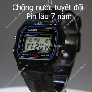 Đồng Hồ Nghĩa Vụ F91 Pin Lâu 7 năm Chống Nước Tuyệt Đối Chuông To Đèn Sáng Made In Malaysia Q5