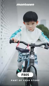 Montasen Kids Balance Bike MF805 12Inch Single Speed Magnesium Alloy Children Bicycle Outdoor