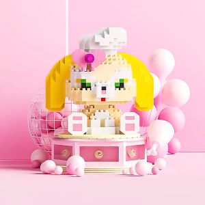 Mainan anak Puzzle Balok SUSUN 3D DIY Brick Mainan Edukasi SANRIO Block Mini Kartun Karakter Hadiah Toy Gift