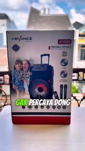 Advance Speaker Portable Bluetooth K-1506 Speaker Meating Free 2 Mic