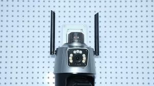 DOSEN V380 PRO Dual Lens SC08 CCTV Camera For House Wifi IP Camera Home Wireless connect phone with indoor and outdoor/ Full Color Night Vision /Alarm warning HD 1080P 4G Sim Card