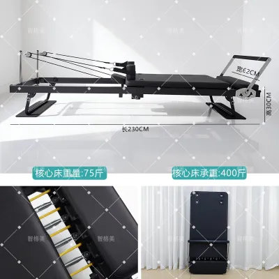 Foldable Home-use Pilates Reformer Training Bed