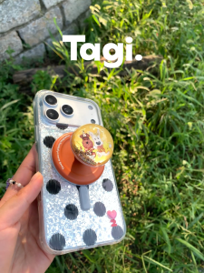 Tagi. Moon Wander Haha&Popcorn Hemisphere Phone Holder