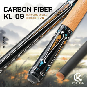 KONLLEN Billiard Carbon Fiber Pool Cue Stick 12.5mm Tip 3*8/8 Joint Pin Professional Taper Leather Grip Billar Kit with Case