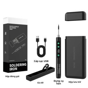 Bộ Dụng Cụ Hàn Điện Thông Minh USB Có Màn Hình Kỹ Thuật Số Điều Chỉnh Nhiệt Độ 180~450 Độ ℃ Dụng Cụ Hàn Thông Minh