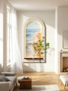 YUANLAISHIWOJIA | Creamy Seascape Decorative Wall Art