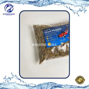 Maggot Kering 1 kg dan 500 gram PREMIUM Magma Dried Pakan Makanan ikan channa arwana koi reptil ayam