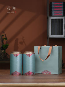 High-Grade Tea Cans Paper Cans Black Tea Tea in Bulk Neutral One-Catty-Package Green Tea Packaging Box Empty Gift Box Gift Box Suit