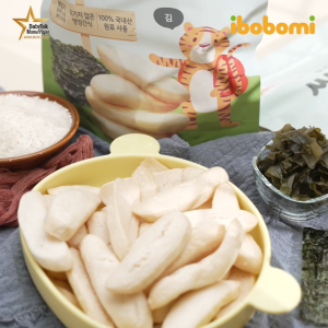 Korea Ibobomi Organic Pop Rice Snack - Seaweed (30g)