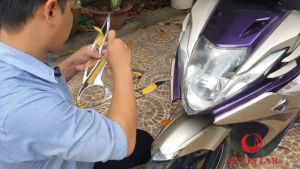 Ốp trang trí xe Nouvo 5 SX mạ crom Artistar