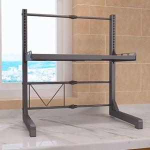 ❣️SPACEIDEAS❣️ 1 Tier Expandable and Height Adjustable Microwave Oven Holder Oven Stand Microwave Oven Rack Kitchen Countertop Organizer Rack Toaster Holder Air Fryer Holder Rice Cooker Holder Toaster Holder Kitchen Countertop Organizer Storage Rack