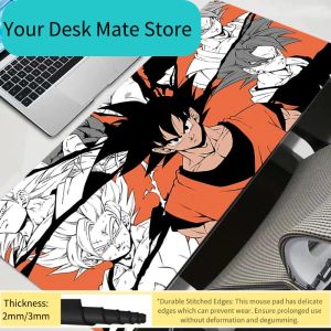 Bandai | Mouse Pad Anime Gaming Accessories Large Carpet Gamer PC Computer Keyboard Desk Mat DBZ Dragon Ball Z Mausepad