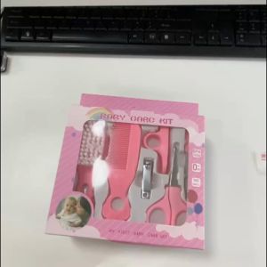 Mumystation 6 in 1Set Baby Nail Clipper Set Grooming Manicure Set Baby Care Tools with Comb Scissors Hair brush