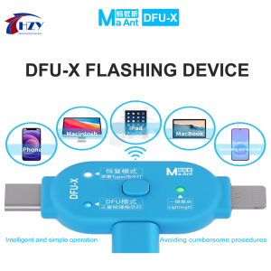 MaAnt DFU-X Flashing Device Dual Head One Click Enter DFU Recovery Bootloader Mode No Re-plug for iPhone Samsung Repair Tools