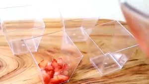 50PCS 60ml Dessert Cup Square Cup Jelly Ice Cream Dessert Mousse Cup For Event And Party