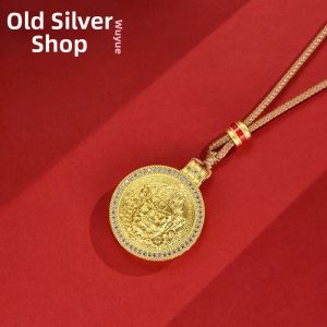 WU YUE JEWELRY | Pure Silver God of Wealth Pendant