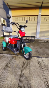 GOWEI รถสามล้อไฟฟ้า1000W จักรยานไฟฟ้า3ล้อ รถไฟฟ้าสามล้อ 48V 20A มอไซไฟฟ้า ล้ออลูมิเนียมหน้า แผงหน้าปัด LCD แถมฟรีแบตเตอรี่4ก้อน ไฟเลี้ยว-กระจก electric bike รุ่นใหม่2024