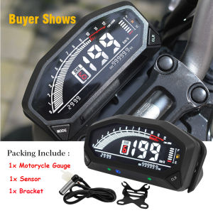 Universal Speedometer Motorcycle Digital Dash 12RPM LCD Odometer Tachometer  with Bracket Sensor 12V for Honda MSX125 2013-2019