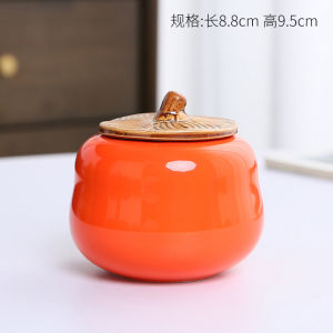 Creative Ceramic Tangerine Coin Bank Storage Box Money Saving Jar Hard Currency Holder Decorative Ornament Storage Solution