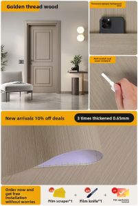 TONGHUALANG | Walnut Wood Grain Renovation Peel and Stick Furniture Film