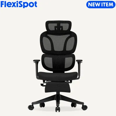 FlexiSpot BS5 PRO Ergonomic Office Chair with Cloud-like Cushion High Back Chair with Footrest Five-star Base with Casters