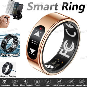 Nhẫn Thông Minh Sách Điện Tử Sạc Không Dây Quản Lý Sức Khỏe Chống Nước Cho Android iOS Lật Trang Giám Sát Bài Tập Nhẫn Theo Dõi Sức Khỏe