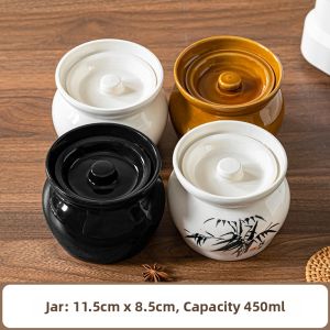 PUQI | Single Serving Steaming and Soup Pot Water Bath Ceramic