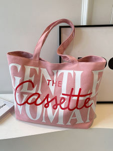 Large Capacity Canvas Tote Bag Womens 2025 New Style Versatile Commuting Supplement Bag Soft Handle Fashion Trend Summer Online Exclusive