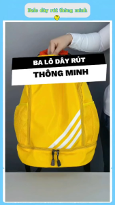 Balo dây rút đi tập gym có ngăn đựng giày tiện lợi