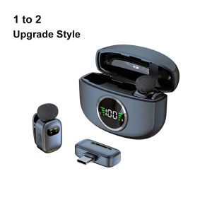 Kebidumei | KEBIDUMEI 2.4G Wireless Lavalier Microphone Mini Microphone Noise Reduction Video Recording Mic for Phone Vlog Live Streaming