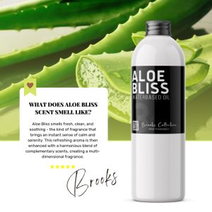Brooks Collection Aloe Bliss Water based Waterbased Essential Oil 100mL for Diffusers Humidfiers