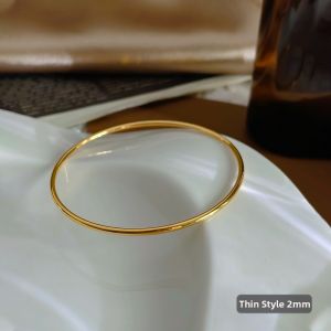 Stackable Luxury Thin Gold Bracelet