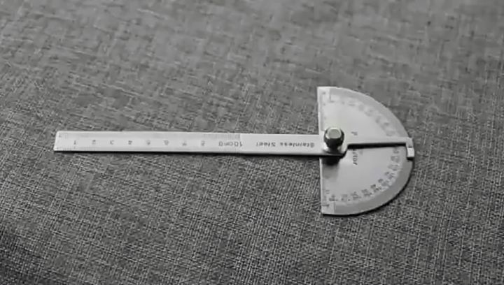 Penggaris Busur Derajat 180 Derajat Stainless Degree Protractor Penggaris Busur Alat Ukur Sudut
