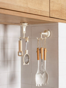 MODERN SWEETHOME | Rotating No-Drill Kitchen Organizer Rack