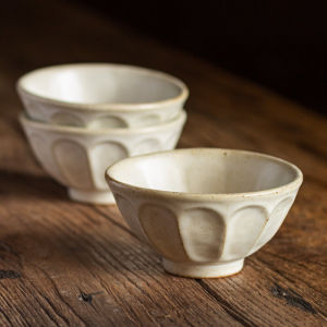 Discover the Charm of Retro White Petal Rice Bowls & More