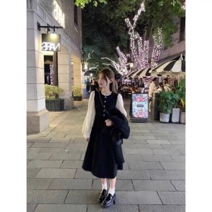 Váy tiểu thư dáng dài tay phồng đầm chữ A tay bồng AS71