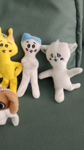 Chiikawas 10cm Funny Kawaii Hachiware Anime Cute Cartoon Plush Key Accessory Bag Pendant Toy Holiday Small Gift