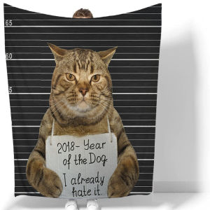 MOLORE | Cute Cat Digital Print Home Blanket