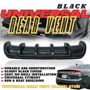 GCAO 67CM UNIVERSAL REAR VENT BLACK (12193)