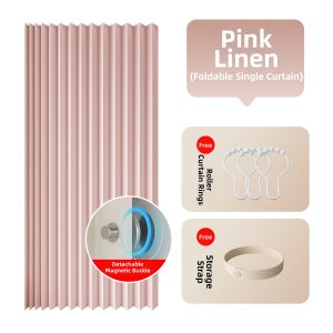 MMZECE | Invisible Folding Waterproof Bathroom Partition Curtain