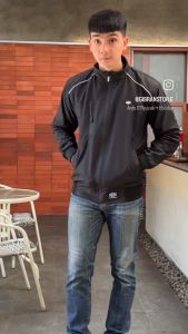 Jaket Taslan Waterproof Premium & Jaket Pria Outdoor Windbreaker Hitam