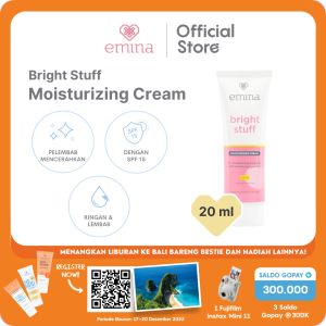[BIG BRAND DAY]NEW! Emina Bright Stuff Moisturizing Cream 20 ml - Pelembab Wajah Mencerahkan