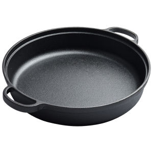 【HOSPORT】 8.7/9.8/11/11.8 Inch Skillet with Double Handles Griddle Pre-Seasoned Iron