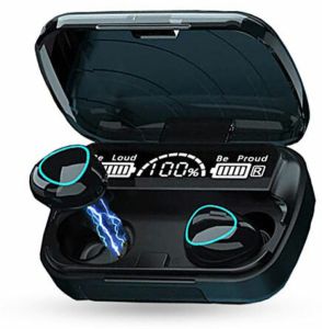 HANDSFREE BLUETOOTH EARPHONE TWS M10 FULL BASS HANSFREE POWERBANK TERMURAH