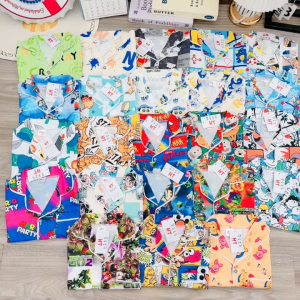 JanElla’s BUTTON DOWN PAJAMA SET (1 to 8 Years Old) SLEEPWEAR TERNO for KIDS BOYS HT Cotton Made in Vietnam