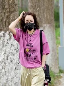Áo Thun Sơ Mi Cổ Polo In Hình Chó Mẫu Thời Trang Trẻ Trung